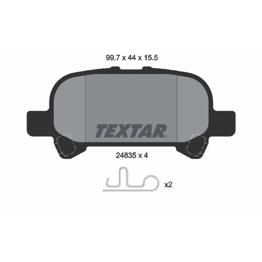 Textar Brake Pad Set 2483501