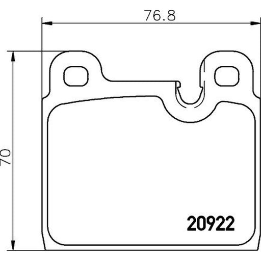 Mintex Front Brake Pad Set MDB1455
