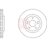 Apec 2 x Vented Front Brake Discs DSK2913