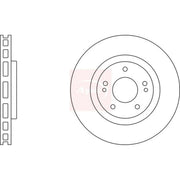 Apec 2 x Vented Front Brake Discs DSK2913