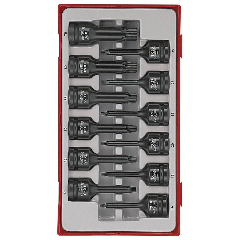 Teng Tools Impact Socket Set 12 Pieces 1/2" Drive TT9212TX