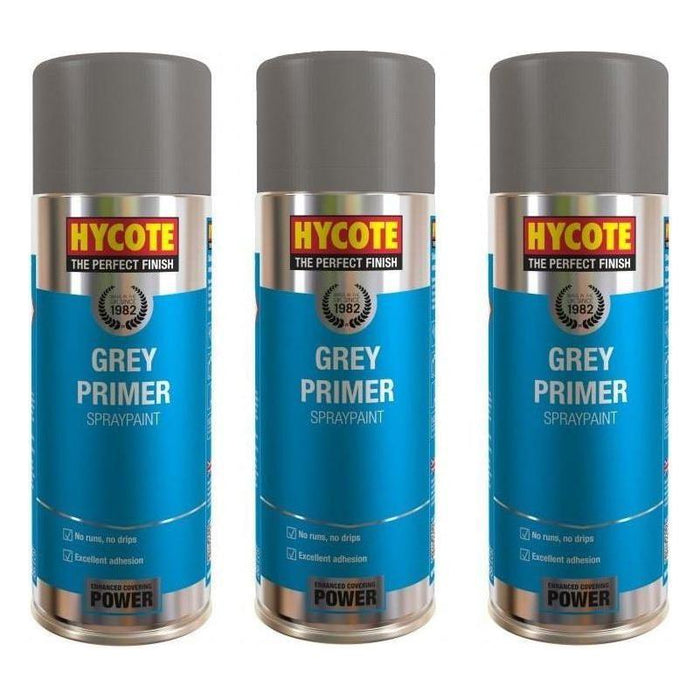 4x Hycote XUK03015 Grey Primer 400ml C/O Hycote  - Town Parts