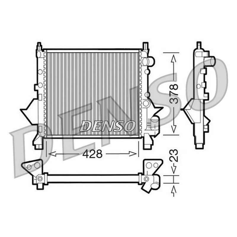 Denso Engine Radiator DRM23080