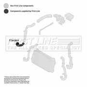 First Line Intercooler Turbo Charge Air Hose FTH1384