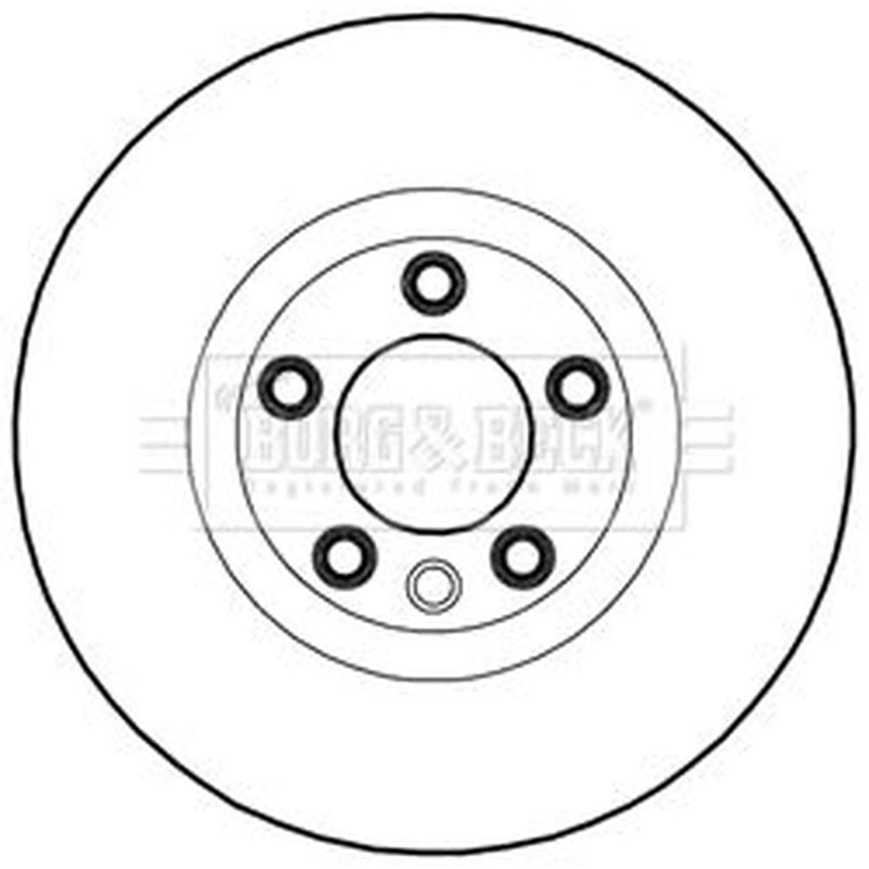 Borg & Beck 2 x Vented Front Brake Discs BBD5981S