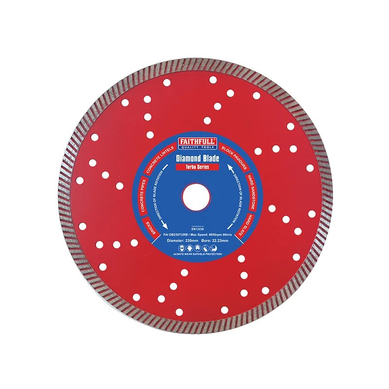 Faithfull Turbo Cut Diamond Blade 230 x 22mm - FAIDB230TURB