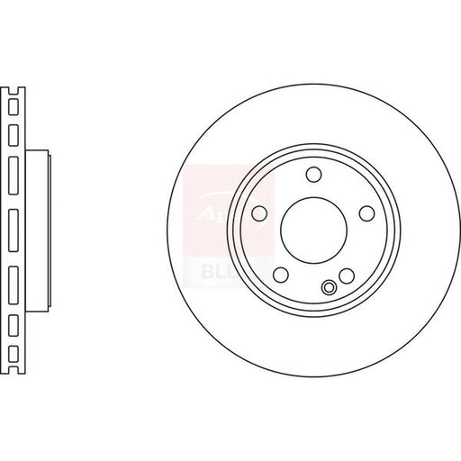 Apec 2 x Vented Front Brake Discs SDK6745