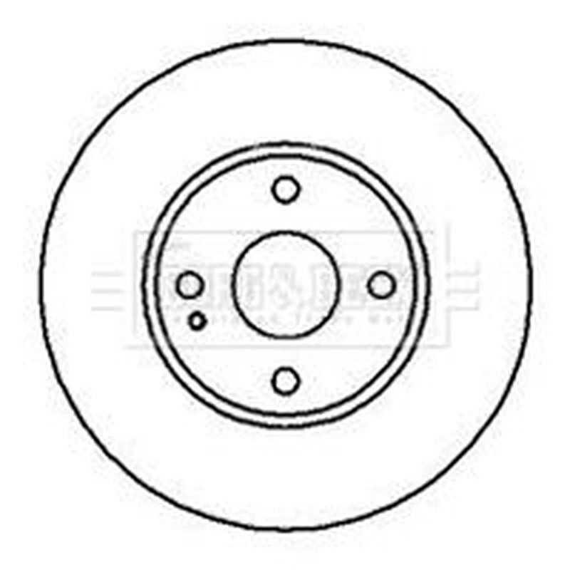 Borg & Beck 2 x Vented Front Brake Discs BBD4153