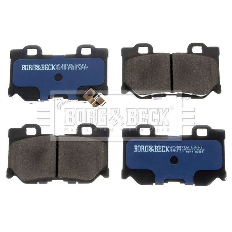Borg & Beck 4 x Rear Brake Pad Set BBP2434