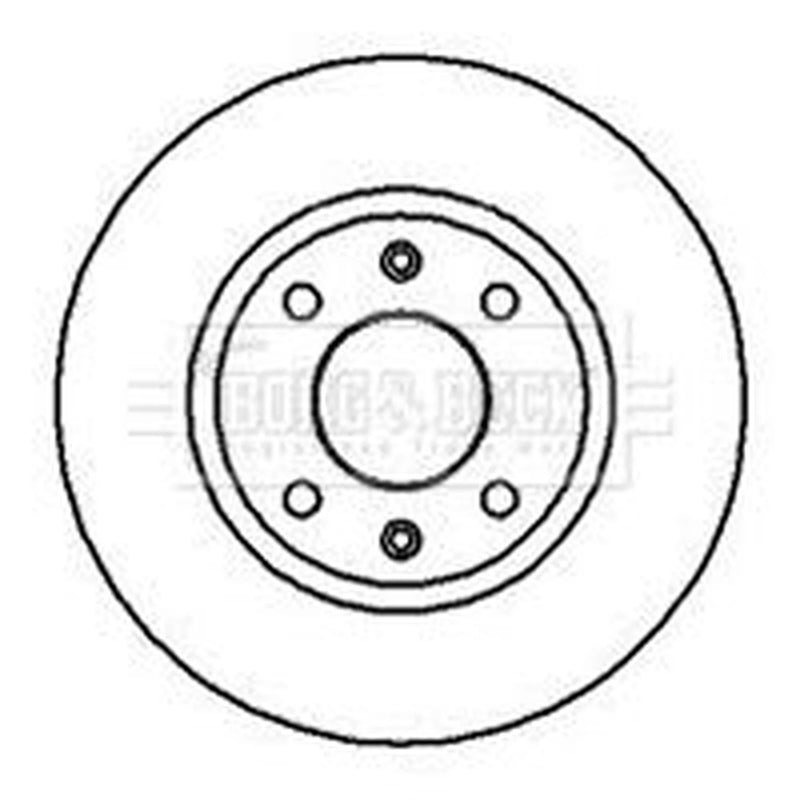 Borg & Beck Front Brake Discs BBD4078