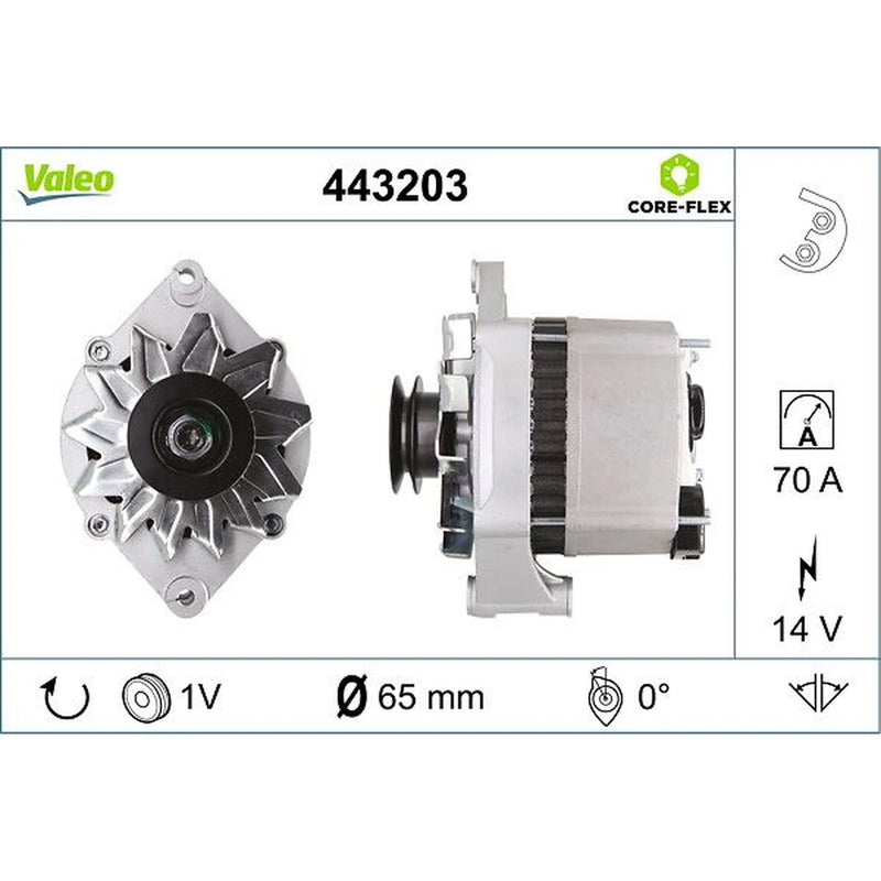 Valeo Car Alternator 12V 443203
