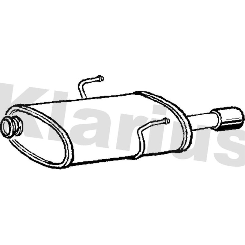 Klarius Box With Tail Pipe Rear PG782X