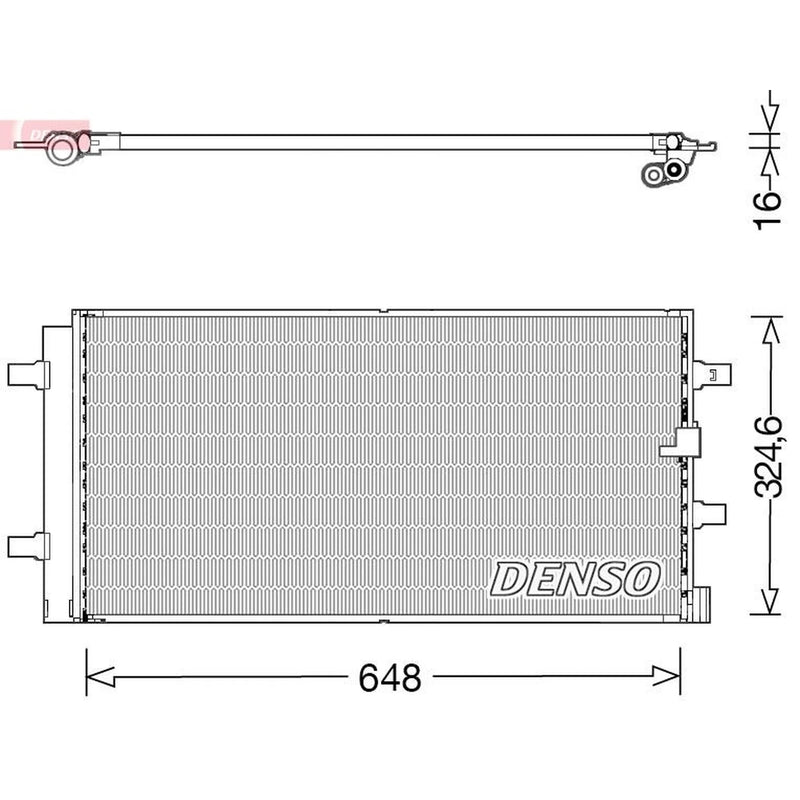 Denso Air Conditioning Condenser DCN02044
