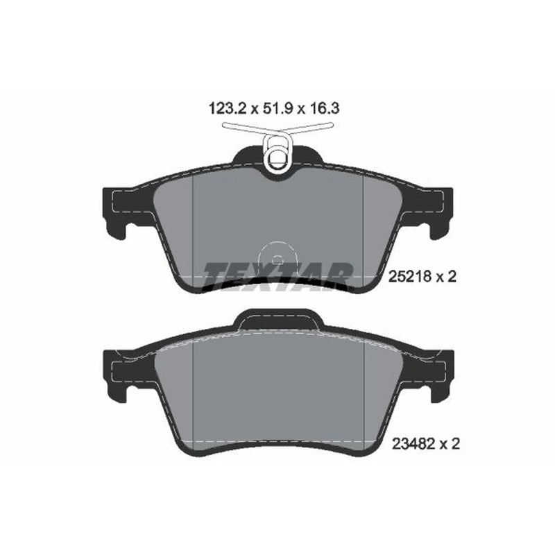Textar Rear Brake Pad Set 2521801