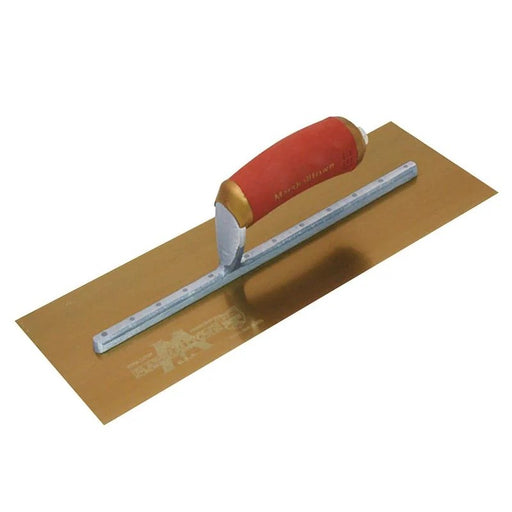 Marshalltown MPB145GSD Pre-Worn PermaShape® Finishing Gold S/S Trowel DuraSoft®