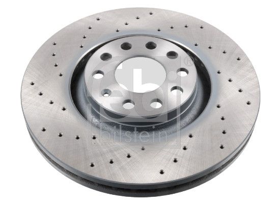 Febi 2 x Brake Disc Set Perforated/Vented Front