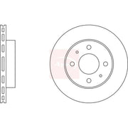 Apec 2 x Vented Front Brake Discs DSK226