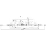 Borg & Beck Handbrake Cable Left Rear BKB3902