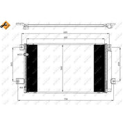 NRF Air Conditioning Condenser 35628