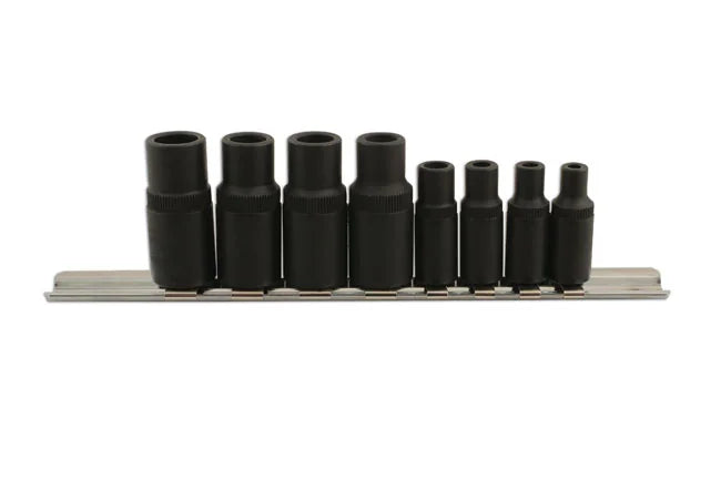 Laser Tools Tap Socket Set 3/8"D, 1/4"D 8pc - PL