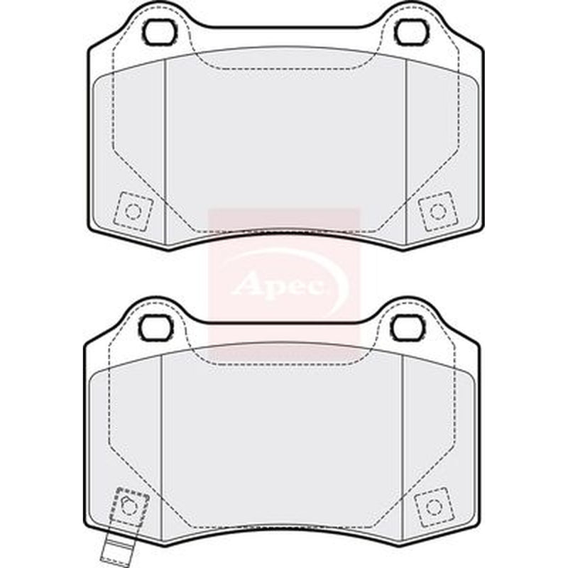 Apec Rear Brake Pad Set PAD2057