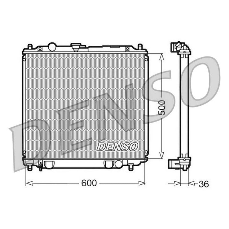 Denso Engine Radiator DRM45014