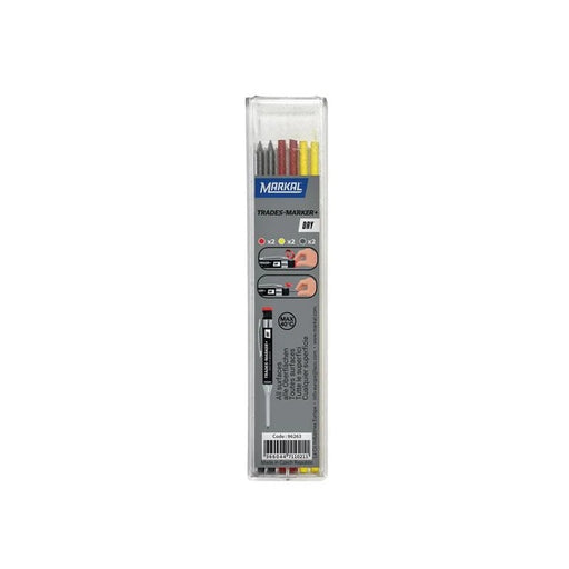 Markal TRADES-MARKER® DRY Assorted Refills (Pack 6) - MRK-96263