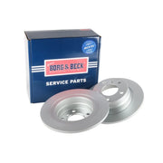 Borg & Beck 2 x Solid Rear Brake Discs BBD5265