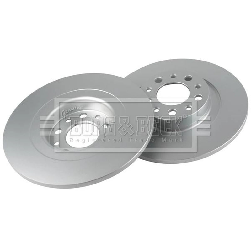 Borg & Beck 2 x Solid Rear Brake Discs BBD5676