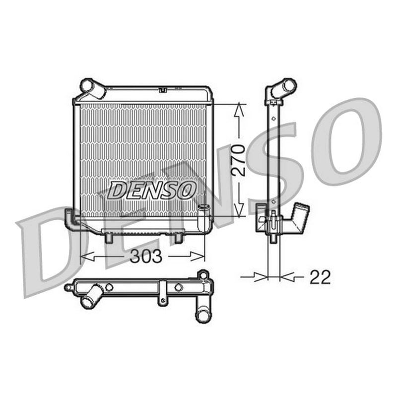 Denso Engine Radiator DRM99003