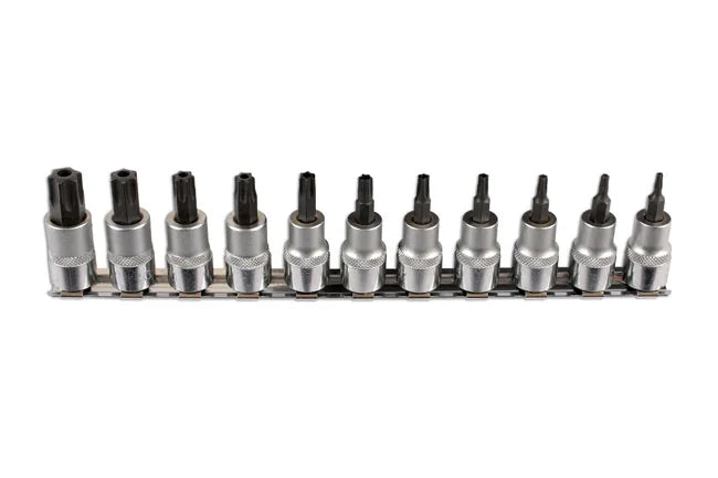 Laser Tools Tamperproof Star Socket Bit Set 3/8"D 11pc - PL