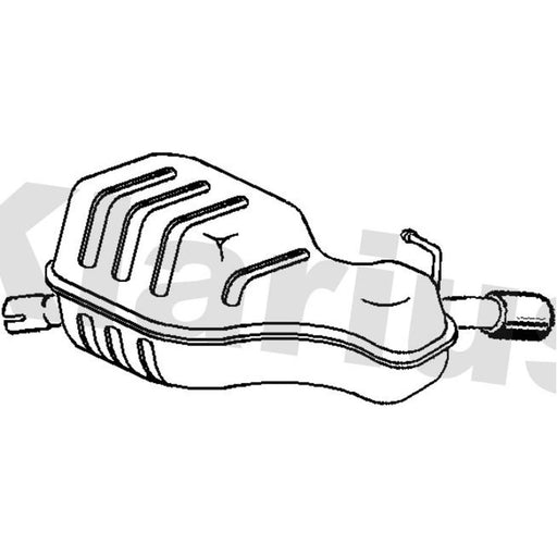 Klarius Box With Tail Pipe Rear VO381V