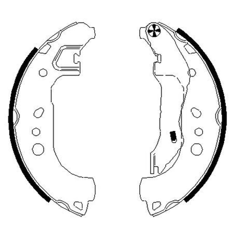 Textar Brake Shoe Set Axle Kit 91080100