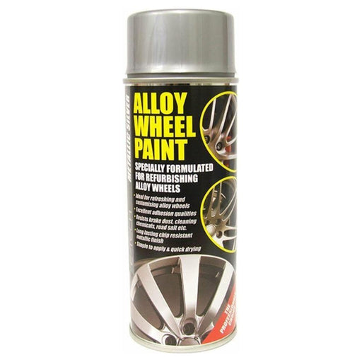 E-Tech Professional Alloy Wheel Silver Paint  X2+ Lacquer 400ml Aerosol Cans E-Tech  - Town Parts