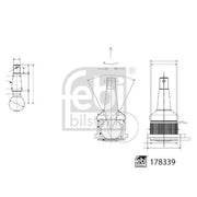 Febi Ball Joint Front Right 178339