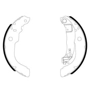 Textar Brake Shoe Set Axle Kit 91084300