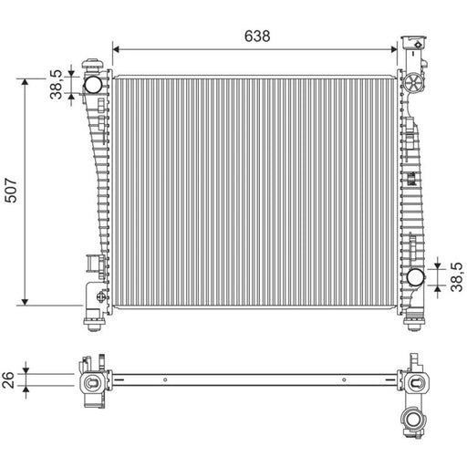 Valeo Engine Radiator 701423
