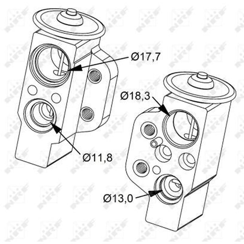NRF Air Conditioning Expansion Valve 38476