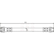 Apec Brake Hydraulic Hose Line Rear HOS3379