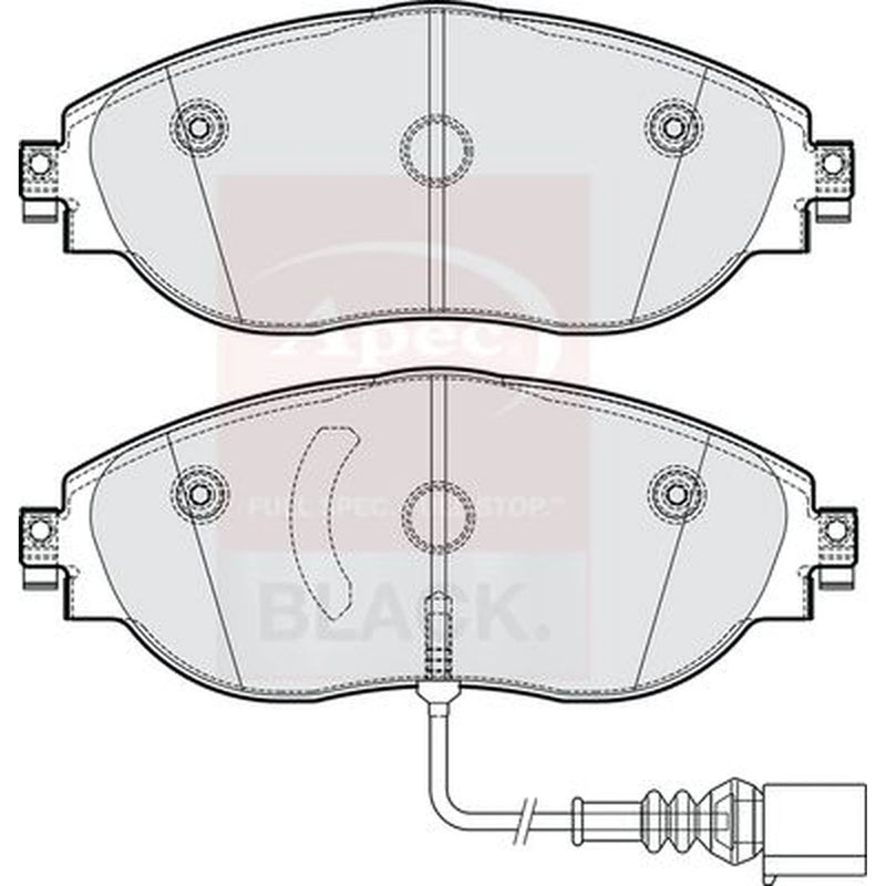 Apec Front Brake Pad Set PAD2304B