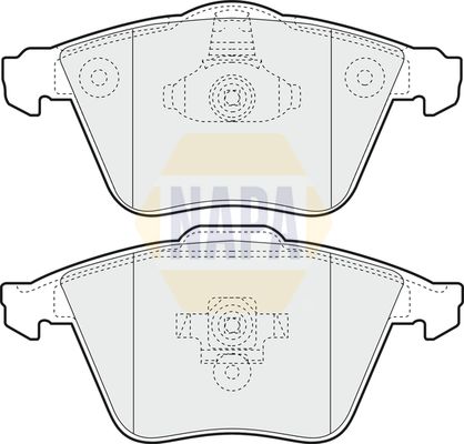 NAPA Front & Rear Pads fits MAZDA VOLVO