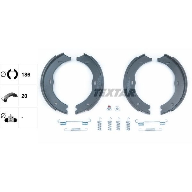 Textar Parking Brake Shoe Set 91061900