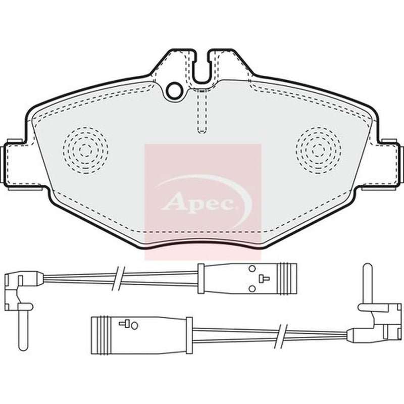 Apec Front Brake Pad Set PAD1316