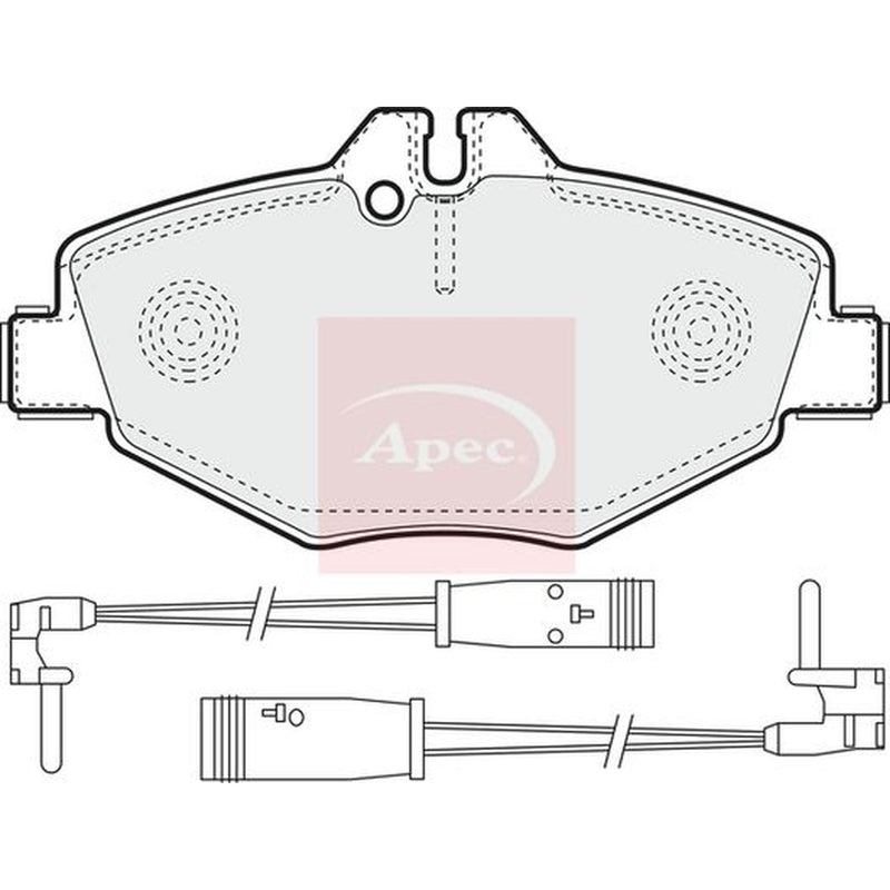 Apec Front Brake Pad Set PAD1316