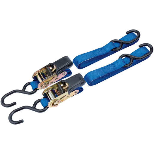Draper Ratcheting Tie Down Straps 3.5m x 25mm 250kg (2 Piece)