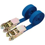 Draper Ratcheting Tie Down Straps 4.5m x 25mm 250kg (2 Piece)