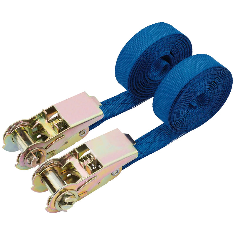 Draper Ratcheting Tie Down Straps 4.5m x 25mm 250kg (2 Piece)