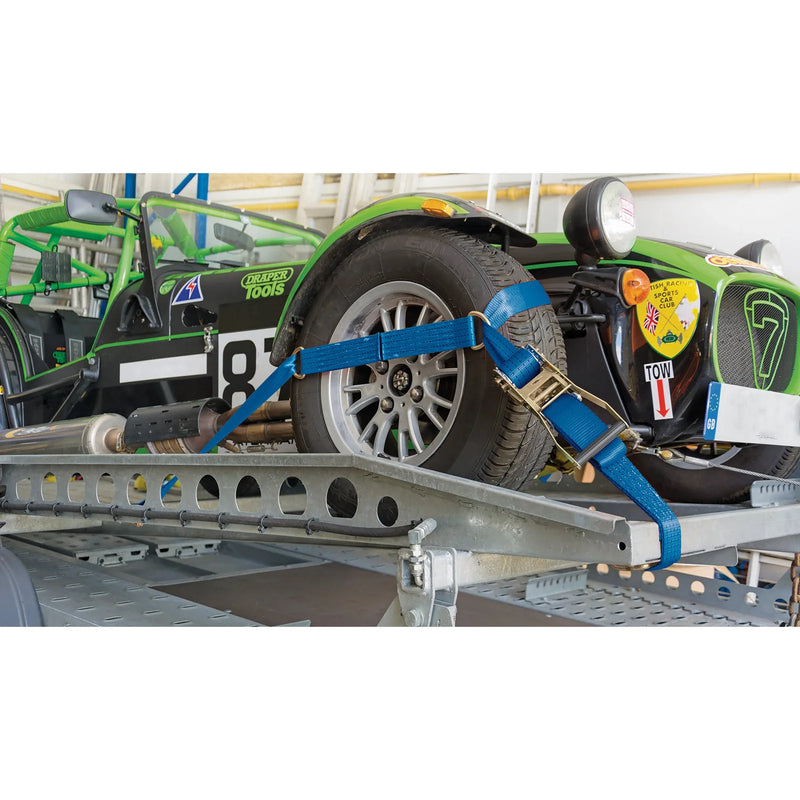 Draper Ratcheting Vehicle Tie Down Straps 3m x 50mm 2250kg