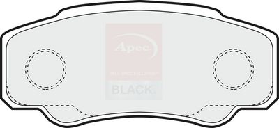 Apec Black Rear Brake Pad Set PAD1261B