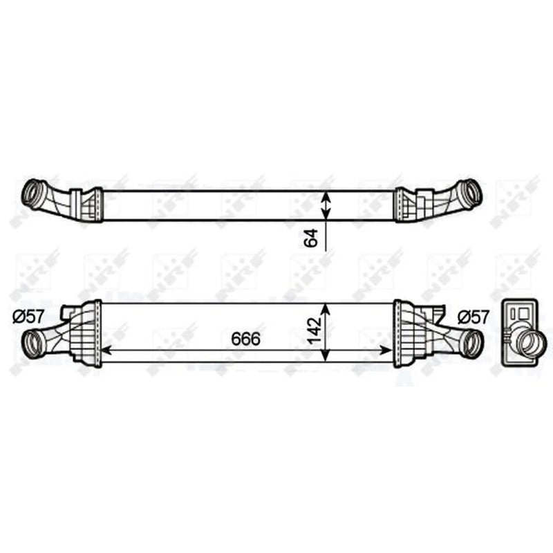 NRF Intercooler (Charge Air Cooler) 30289